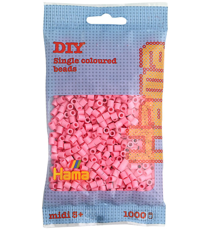 Hama Midi Perler - 1000 stk. - 06 Lyserød