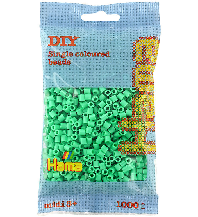 Hama Midi Perler - 1000 stk. - 11 Lysegrøn