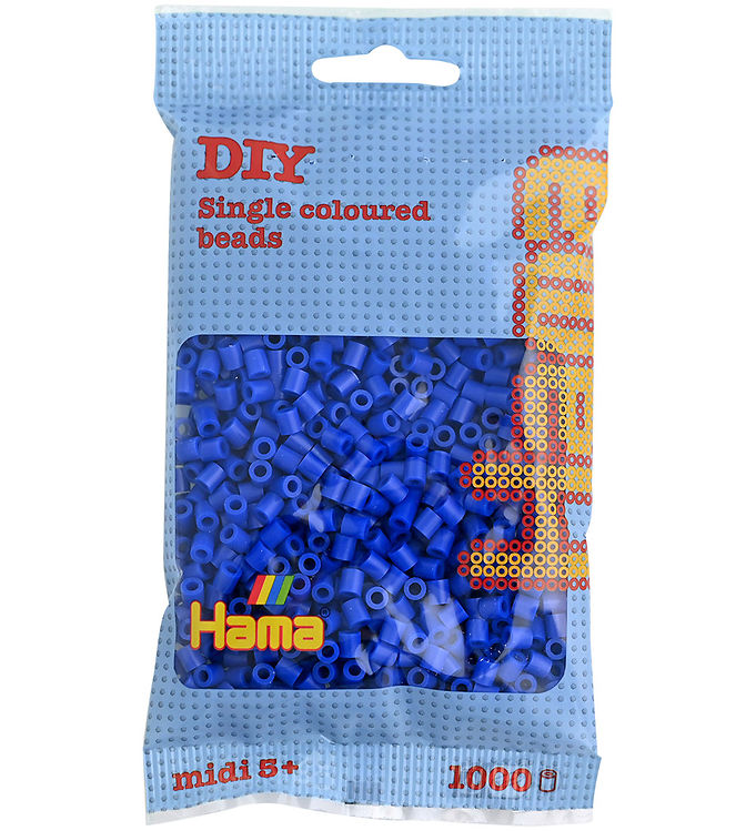 Hama Midi Perler - 1000 stk. - 08 Blå