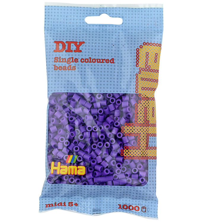 Hama Midi Perler - 1000 stk. - 07 Lilla