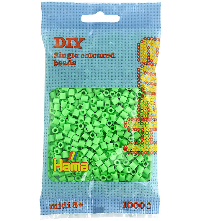 Hama Midi Perler - 1000 stk. - 47 Pastel Grøn