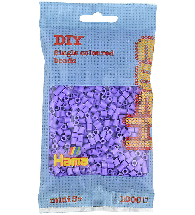 Hama Midi Perler - 1000 stk. - 45 Pastel Lilla