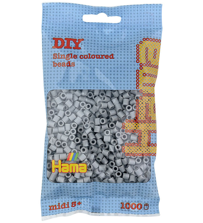 Hama Midi Perler - 1000 stk. - 17 Grå