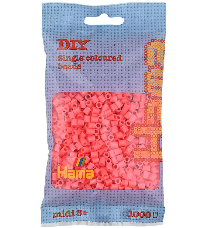 Hama Midi Perler - 1000 stk. - 44 Pastel Rød
