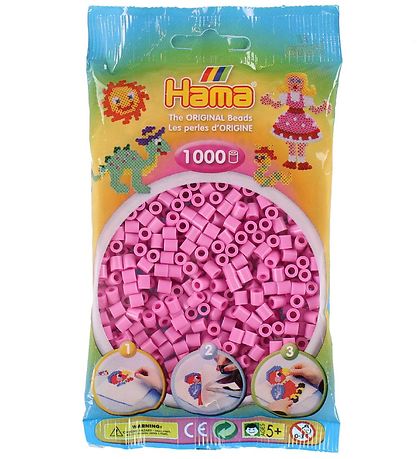 Hama Midi Beads - 1000 pcs - Pastel Pink Hama Midi Beads - 1000 pcs - Pastel Pink