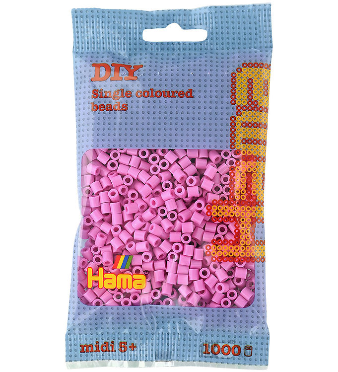 Hama Midi Perler - 1000 stk. - 48 Pastel Pink