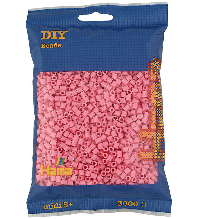 Hama Midi Perler - 3000 stk. - 06 Lyserød