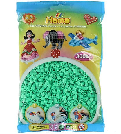 Hama Midi Perler - 3000 stk. - 11 Lysegrøn Hama Midi Perler - 3000 stk. - 11 Lysegrøn
