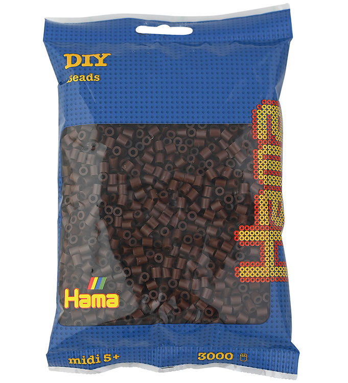 Hama Midi Perler - 3000 stk. - 12 Brun