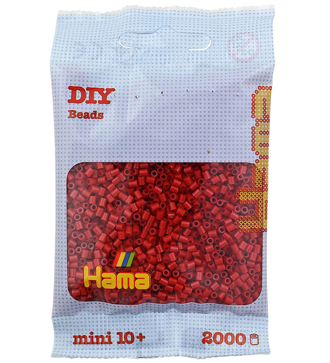 Hama Mini Perler - 2000 stk. - 22 Julerød