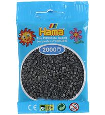 Hama Mini Beads - 2000 pcs - Dark Grey Hama Mini Beads - 2000 pcs - Dark Grey