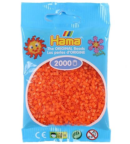 Hama Mini Perler - 2000 stk. - 04 Orange Hama Mini Perler - 2000 stk. - 04 Orange