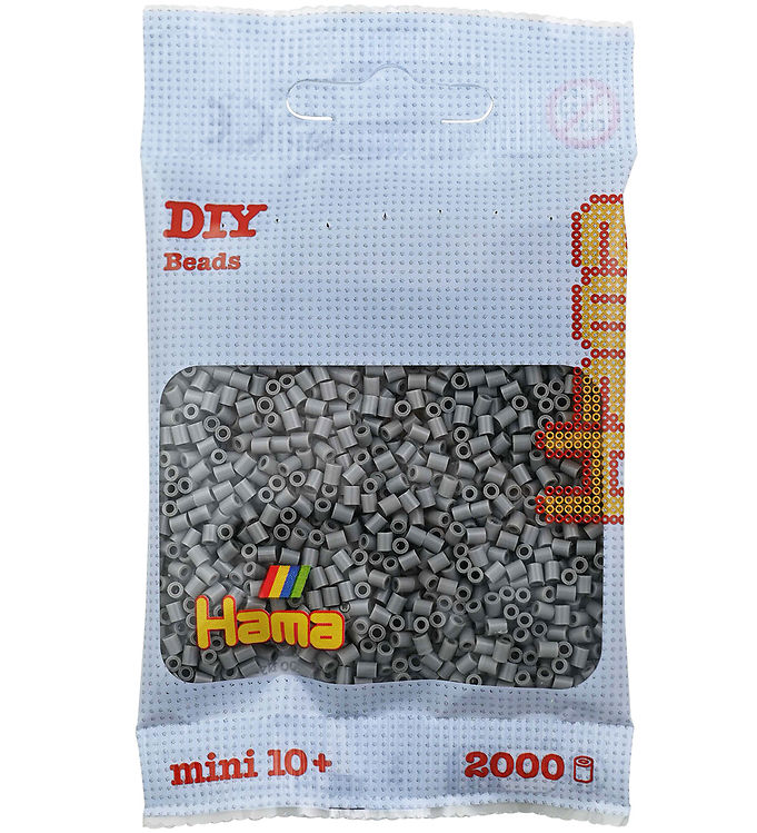 Hama Mini Perler - 2000 stk. - 17 Grå