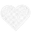 Hama Midi Perleplade - Stor Hjerte - Transparent Hama Midi Perleplade - Stor Hjerte - Transparent