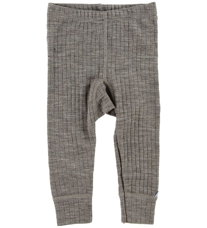 Joha Uld Leggings - Brunmeleret