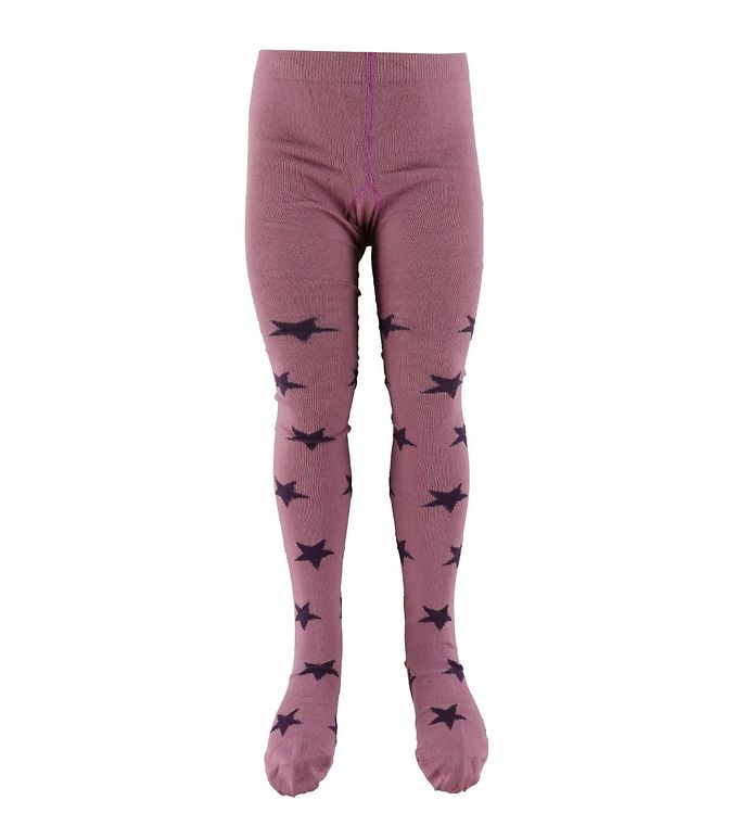 Minymo Strømpebukser - Gl. Rosa m. Stjerner