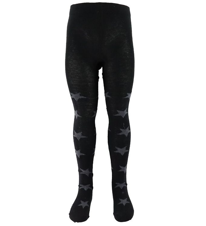Minymo Strømpebukser - Sort m. Stjerner