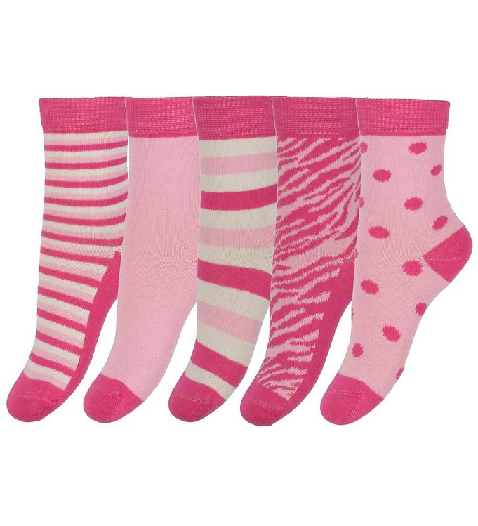 Minymo Strømper - 5-pak - Rosa