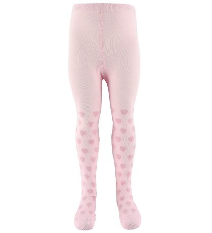 Minymo Tights - Pink w. Hearts Minymo Tights - Pink w. Hearts