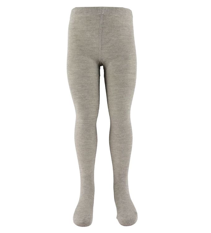 Minymo Børne Strømpebukser - Light Grey Melange - 128/134