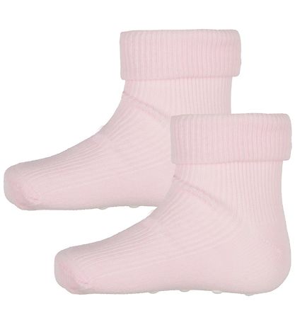 Minymo Socks - 2-Pack - Non-Slip - Rose