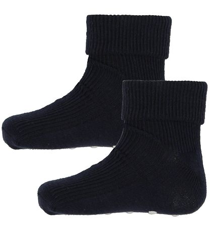 Chaussettes Minymo - 2 Pack - Antidérapant - Marine Chaussettes Minymo - 2 Pack - Antidérapant - Marine
