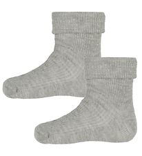 Chaussettes Minymo - 2 Pack - Gris Chiné Chaussettes Minymo - 2 Pack - Gris Chiné