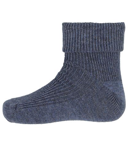 Minymo Socks - 2-Pack - Blue Melange Minymo Socks - 2-Pack - Blue Melange
