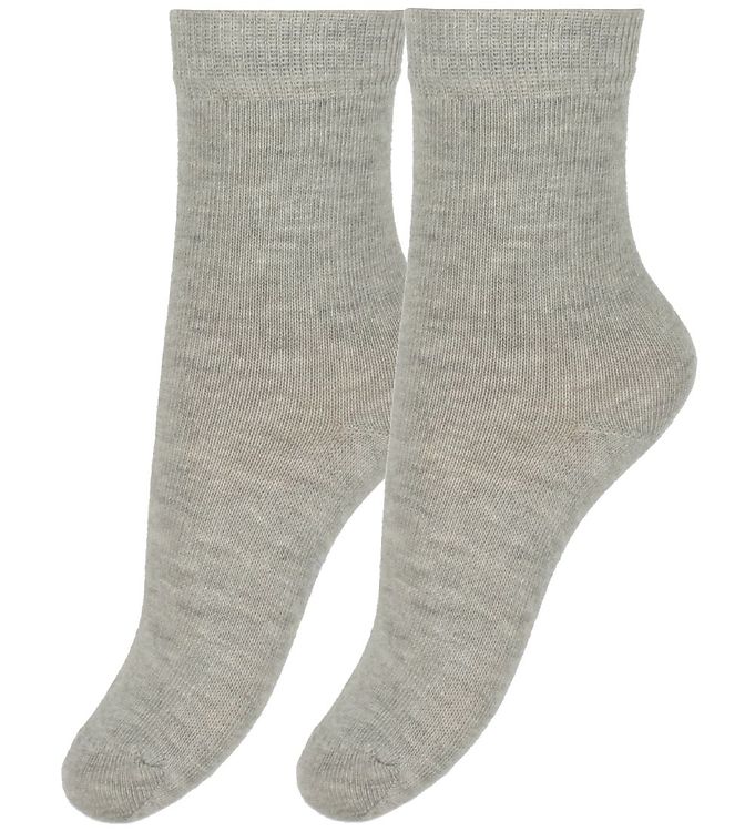 Minymo Børne Strømper - Light Grey Melange - 31/34
