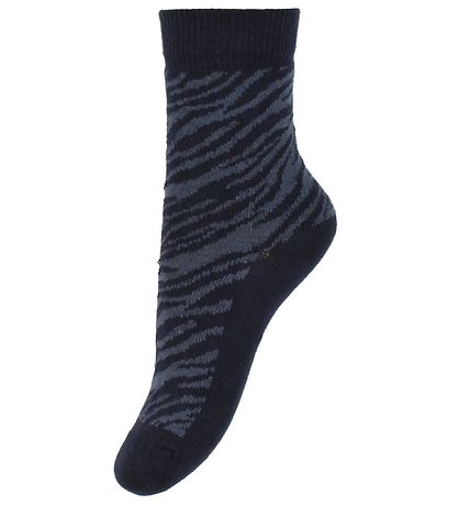 Chaussettes Minymo - 5 Pack - Bleu/Gris à Rayures Chaussettes Minymo - 5 Pack - Bleu/Gris à Rayures
