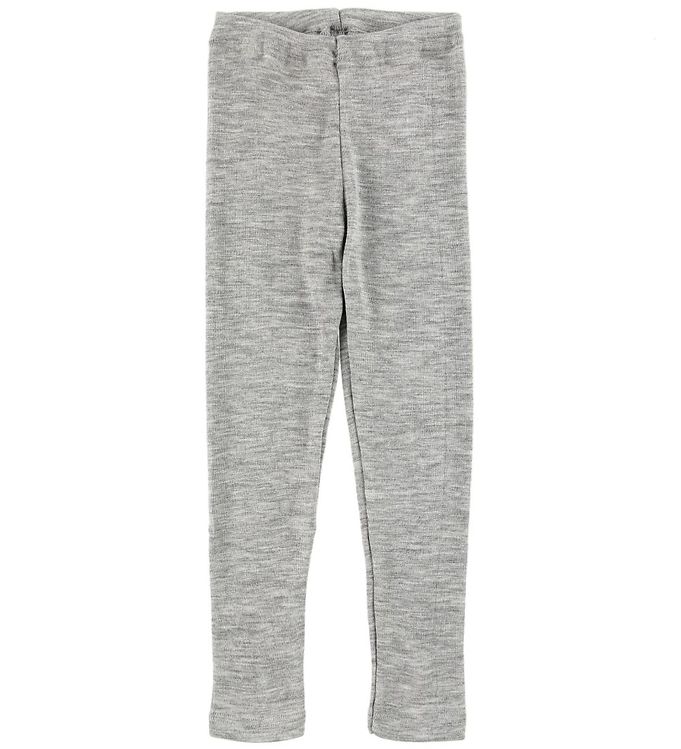 Engel Leggings - Uld/Silke - Gråmeleret