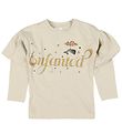 En Fant Blouse - Beige w. Print/Gold En Fant Blouse - Beige w. Print/Gold