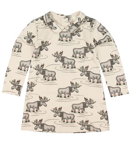 En Fant Dress - Beige w. Print En Fant Dress - Beige w. Print