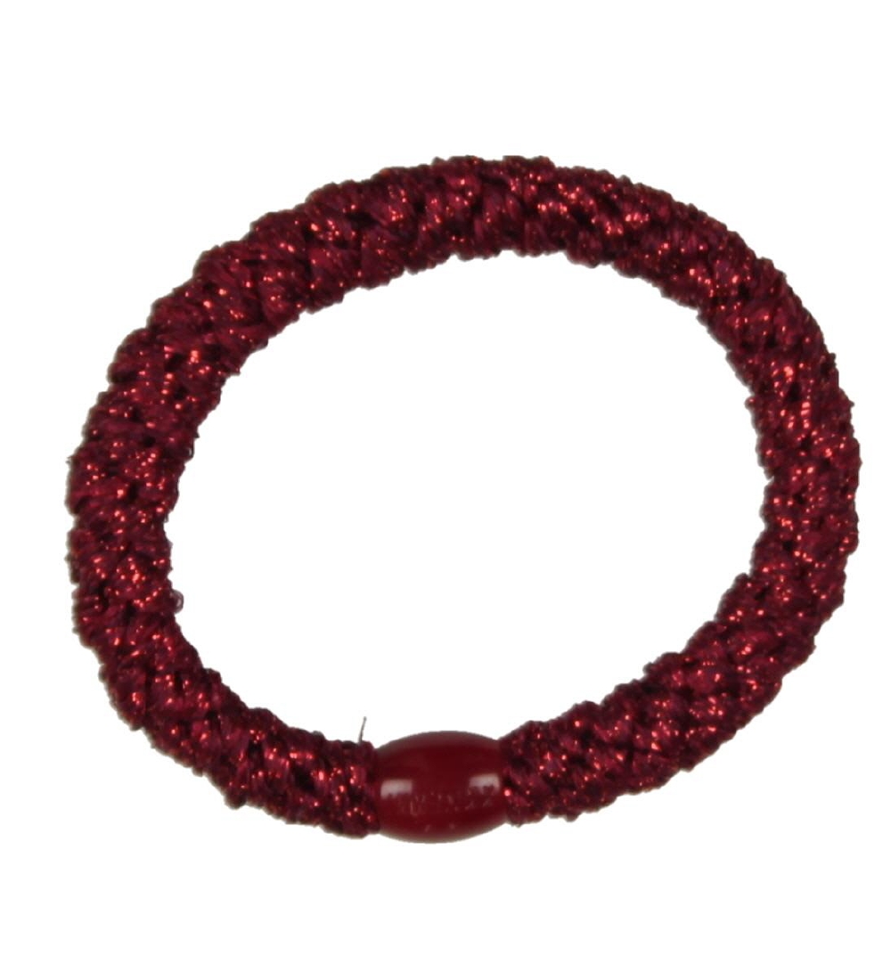 Kknekki Haargummi - Rot Glitzer - Kknekki - One Size - Haarschmuck