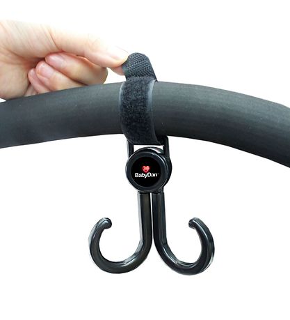 BabyDan Pram Hook - 2-Pack - Double - Black BabyDan Pram Hook - 2-Pack - Double - Black