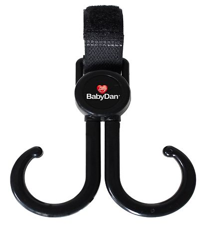 BabyDan Pram Hook - 2-Pack - Double - Black BabyDan Pram Hook - 2-Pack - Double - Black