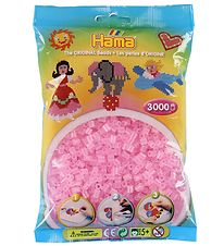 Hama Midi Beads - 3000 pcs - 72 Transparent Pink Hama Midi Beads - 3000 pcs - 72 Transparent Pink