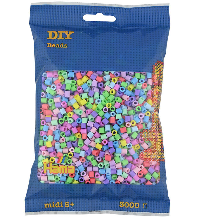 Hama Midi Perler - 3000 stk. - 50 Pastel