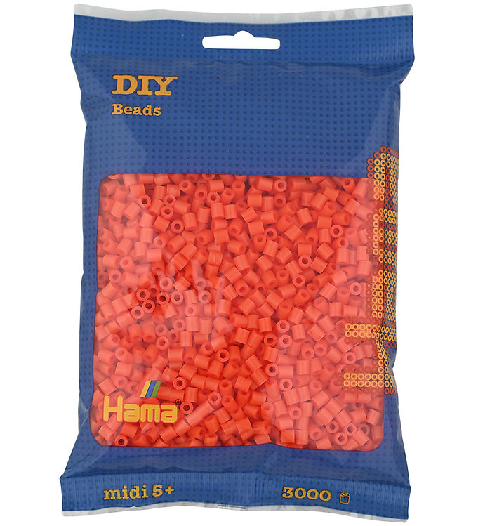 Hama Midi Perler - 3000 stk. - 04 Orange