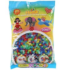 Hama Midi Beads - 3000 pcs - 53 Transparent Multicolour Hama Midi Beads - 3000 pcs - 53 Transparent Multicolour