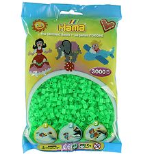 Hama Midi Beads - 3000 pcs - 37 Neon Green Hama Midi Beads - 3000 pcs - 37 Neon Green
