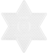 Hama Midi Perleplade - Stor Stjerne - Transparent Hama Midi Perleplade - Stor Stjerne - Transparent