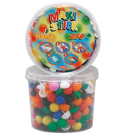 Hama Maxi Stick Pins - 250 pcs - Multicolour Hama Maxi Stick Pins - 250 pcs - Multicolour