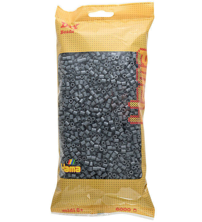 Hama Midi Perler - 6000 stk. - 71 Mørk Grå