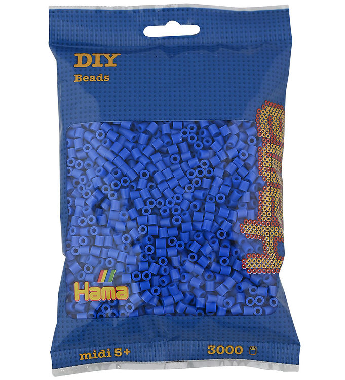 Hama Midi Perler - 3000 stk. - 09 Lyseblå