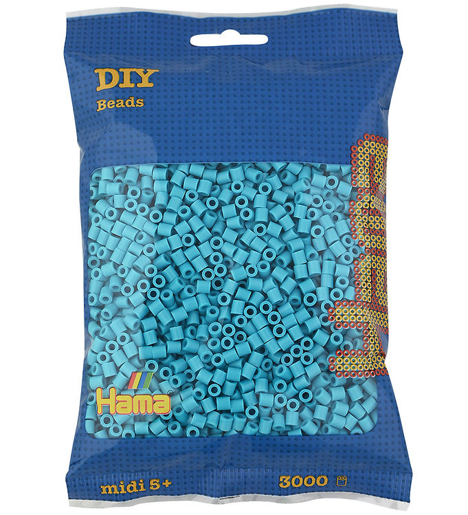 Hama Midi Perler - 3000 stk. - 49 Azurblå