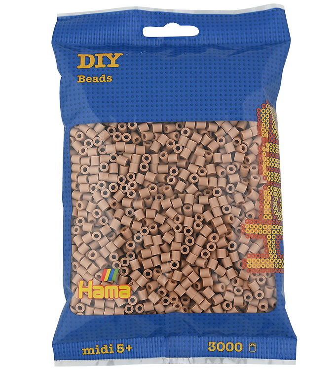 Hama Midi Perler - 3000 stk. - 75 Lys Nougat