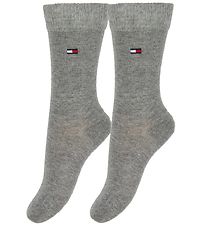 Tommy Hilfiger Strømper - 2-pak - Basic - Gråmeleret Tommy Hilfiger Strømper - 2-pak - Basic - Gråmeleret