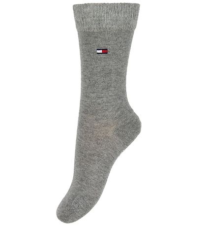 Tommy Hilfiger Strømper - 2-pak - Basic - Gråmeleret