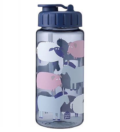 Petit Jour Paris Water Bottle - Navy w. Farm Animals